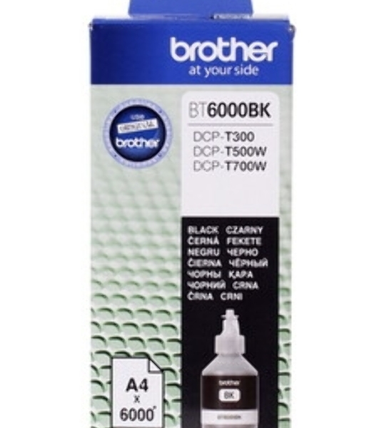 Чернила пигментные Brother BT6000BK черный (108 мл, 6000 стр.) для Brother DCP-T300/T500W/T700W