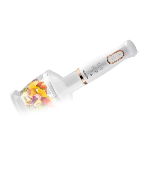 Блендер Centek CT-1347 белый 800 Вт, турбо режим, DC мотор, стакан 600мл +мерн стакан 600мл