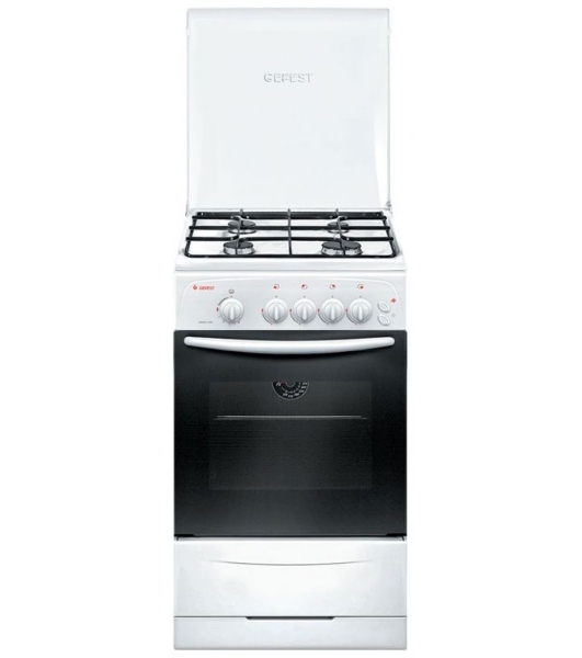 Плита газовая Gefest ПГ 3200-06 К33 белый, конфорок 4 шт, духовка 42 л, 50 см x 85 см x 57 см