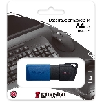 Флешка USB Kingston DataTraveler Exodia M (DTXM/64Gb), 64Gb, USB 3.0, R/W 70/45, черный/синий, фото5