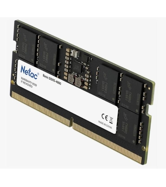 Оперативная память NETAC Basic, DDR5, 16GB (1x16GB), 4800MHz, CL40, SO-DIMM