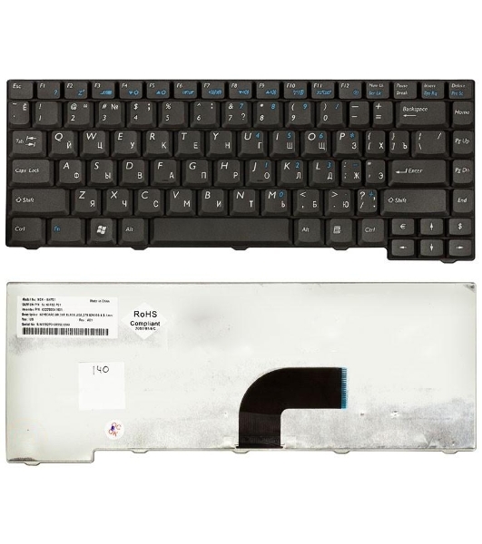 Клавиатура для ноутбука Benq Joybook U121W черная