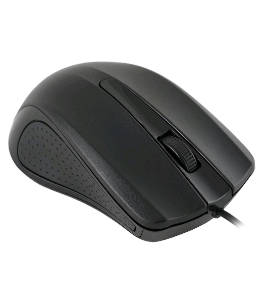 Мышь проводная Oklick 225M черный, 1200 dpi, USB, кнопки - 3