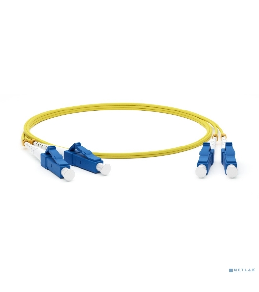 Патч-корд Hyperline волоконно-оптический (шнур) SM 9/125 (OS2), LC/UPC-LC/UPC, duplex, LSZH, 10 м FC-D2-9-LC/UR-LC/UR-H-10M-LSZH-YL (FC-9-LC-LC-UPC-10M)