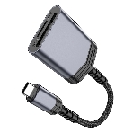 Кард-ридер Hoco UA25/серый/SD/TF/MicroSD/USB Type-C (OTG)/алюминий, фото5