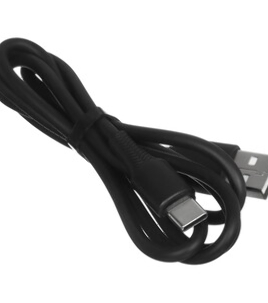 Кабель USB2.0 Hoco AM/Type-C, 3А, X120, 1м, черный, коробка