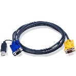 Переключатель ATEN 2L-5202UP Шнур, монитор+клавиатура+мышь Intelligent CABLE HD15M/USBAM 1.8M, фото4
