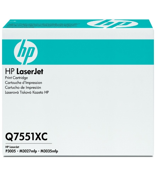 Картридж лазерный контрактный HP LaserJet Q7551XC Contract Black Print Cartridge