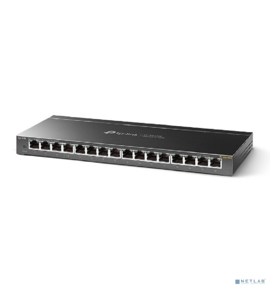 Коммутатор сетевой TP-Link 16-Port Gigabit Easy Smart Switch, 16 Gigabit RJ45 Ports, Desktop Steel Case, MTU/Port/Tag-based VLAN, QoS, IGMP Snooping, Web/Utility Management