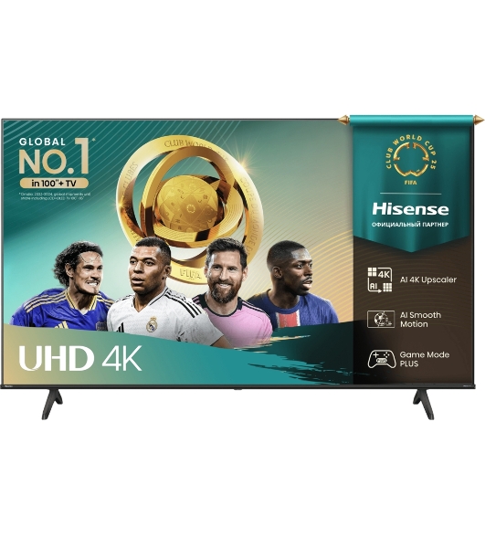 Телевизор Hisense 50' 50A6Q черный DLED 4K UHD 60Hz Smart TV Vidaa