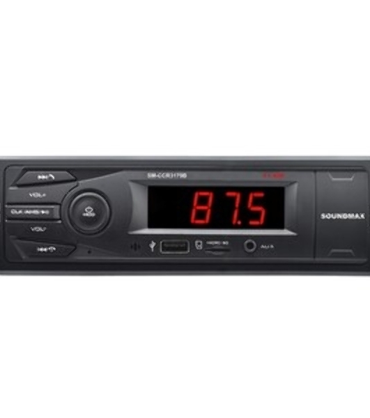 Автомагнитола Soundmax SM-CCR3179B, 1 DIN, Bluetooth, USB Type-A, AUX