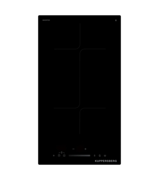 Индукционная варочная панель Kuppersberg ICI 316, 30 см, индукция, High-Tech, inverter, прямой край, 9 уровней мощности, бустер, Stop and Go, Flexi-zone, автоматическое отключение, таймер, индикатор остаточного тепла, сенсорное/слайдерное управление, черный