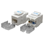 Модуль Keystone, RJ45, кат.6, UTP, 180 градусов, со шторкой, белый, фото4