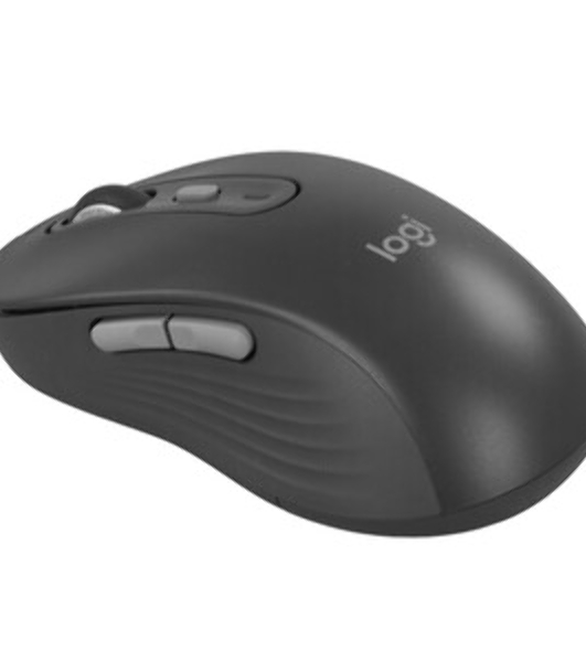 Мышь беспроводная Logitech M750 L Large графитовый, 4000 dpi, радиоканал, Bluetooth, USB, кнопки - 5