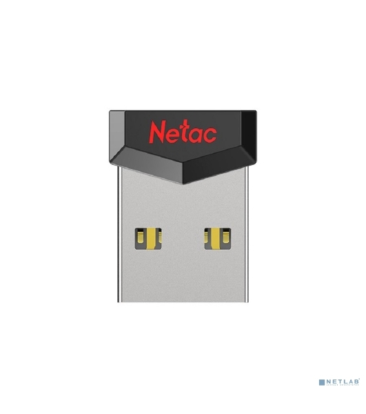 Флешка USB Netac UM81 (NT03UM81N-032G-20BK), 32Gb, USB 2.0, R/W 30/10, черный/красный