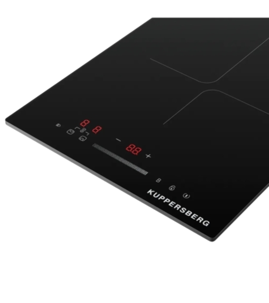 Индукционная варочная панель Kuppersberg ICI 316, 30 см, индукция, High-Tech, inverter, прямой край, 9 уровней мощности, бустер, Stop and Go, Flexi-zone, автоматическое отключение, таймер, индикатор остаточного тепла, сенсорное/слайдерное управление, черный