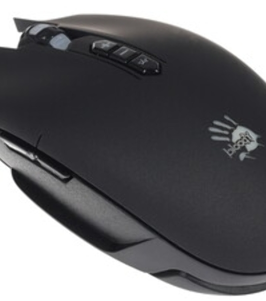 Мышь проводная A4Tech Bloody Q80 черный, 3200 dpi, USB, кнопки - 8