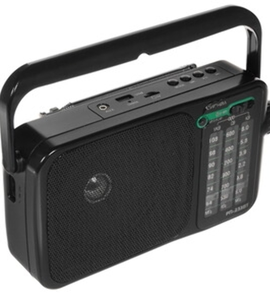 Радиоприемник портативный Сигнал РП-233BT черный USB microSD