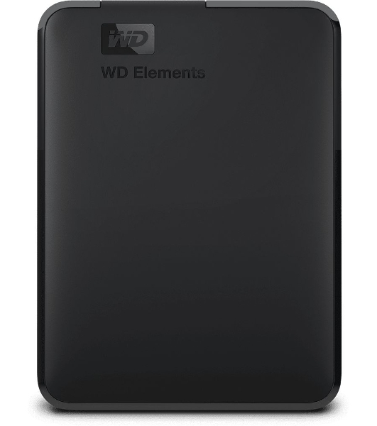 Внешний HDD 2.5' Western Digital Elements Portable, 4TB, USB 3.2 Gen 1 Type-A, 5400 rpm, черный