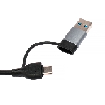 Кард-ридер Type-C/USB-A (3.1) Gembird 5в1: 2xUSB 2.0, USB3.1, SD/TF, кабель 10 см, алюминий, фото9