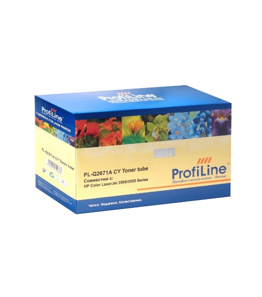 Картридж лазерный ProfiLine PL-Q2671A для принтеров HP CLJ 3500/3500N/3550/3550N Cyan 4000 копий