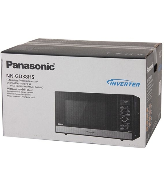 Микроволновая печь Panasonic NN-GD38HSZPE черный, 23 л, 1000 Вт, переключатели - сенсор, поворотный механизм
