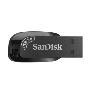 Флешка USB Sandisk CZ410 Shift Ultra (SDCZ410-256G-G46), 256Gb, USB 3.2, R/W 100/45, черный