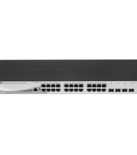 Коммутатор D-Link DGS-1210-28/F3A, 24×1 Гбит/с + 4×1 Гбит/с Combo, настраиваемый