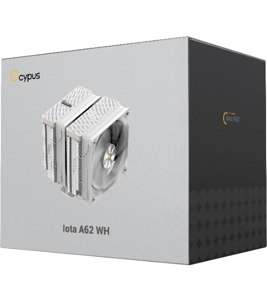 Кулер Ocypus Iota A62 WH Iota-A62-WH белый 120мм алюминий+медь 2000rpm 29db 4-pin 260W 158мм