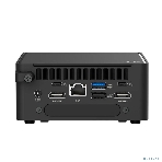Платформа системного блока Nettop ASUS NUC Model: NUC15CRH, Intel Core 3 Processor 100U, 2xDDR5-5600 SO-DIMM supp, Intel Graphics, Wi-Fi 7, BT v5.4, 3xUSB 3.2 Gen2, 1xUSB 2.0, 1xUSB 3.2 Gen2 Type-C + 2xT-bolt (incl. DP 2.1 and USB4), 2xHDMI 2.1, 1xRJ45 LAN, 1xDC-in, Supp:128Gb~8TB M.2 2280 NVMePCIe5.0 x 4 SSD or 128Gb~8TB M.2 2280 NVMePCIe4.0x4 SSD+128Gb~2TB M.2 2242 NVMePCIe4.0x4 SSD, 19VDC, 6.32A, 120W Adapter, W/O OS, ASUS LOGO, черный, фото3