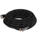 Кабель HDMI C-HM-HM-10M Wize, 10 м, v.2.0, 19M/19M, позол.разъемы, экран, черный, пакет, фото3