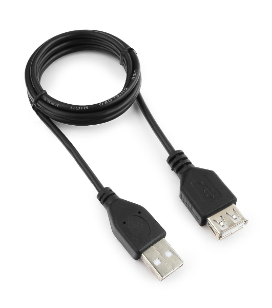 Кабель-удлинитель Гарнизон USB 2.0, AM/AF, 1м, пакет (GCC-USB2-AMAF-1M)