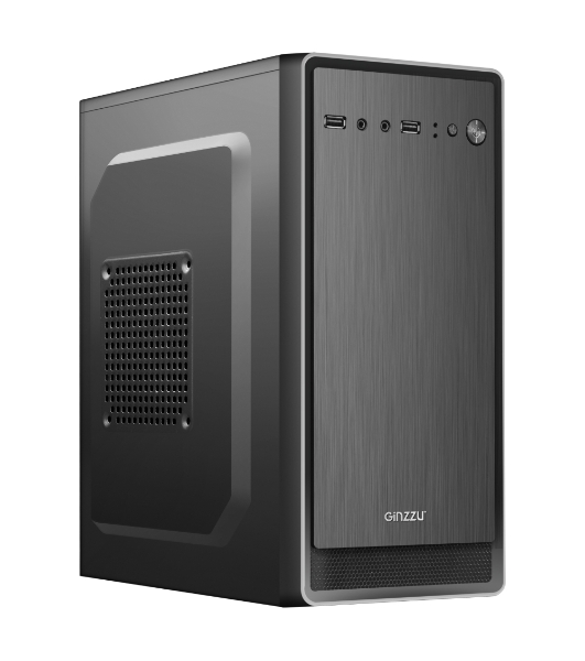 Компьютерный корпус Ginzzu B180 2хUSB 2.0,AU w/o PSU