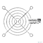 Решетка для вентилятора 80x80 ExeGate EG-080MR (80x80 мм, металлическая, круглая, никель), фото2