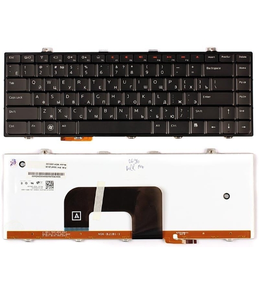 Клавиатура для ноутбука Dell Studio 14 14z 1440 1450 1457 черная с подсветкой