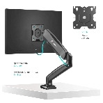 Кронштейн (держатель) ONKRON G80 для монитора 13'-32' дюймов настольный, черный, фото37