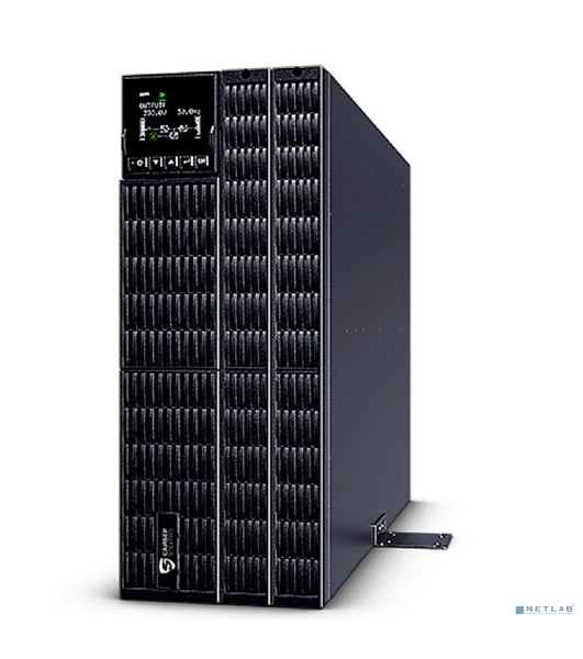 Источник бесперебойного питания UPS Сайбер Электро ЭКСПЕРТ-II-6000Р Онлайн, Стойка/Напольный 6000ВА/6000Вт. USB/RS-232/SNMP Slot/EPO/Relay/ByPass (4 IEC С13);(4) C19; Клеммная колодка (1) (12В/7А·ч. х 16) 4U