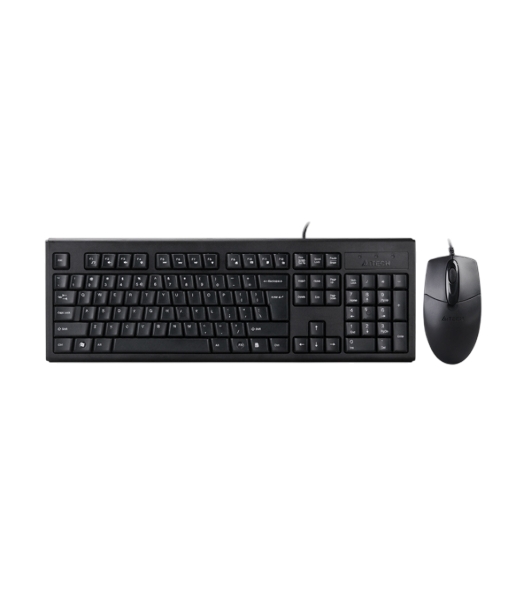 Комплект клавиатура+мышь A4Tech KRS-8372 проводной, USB, 1200 DPI, чёрный