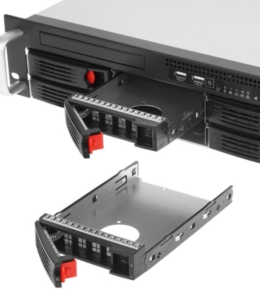 Серверный корпус ExeGate Pro 2U550-HS08 RM 19', высота 2U, глубина 550, БП 1U-500ADS, 8xHotSwap, USB