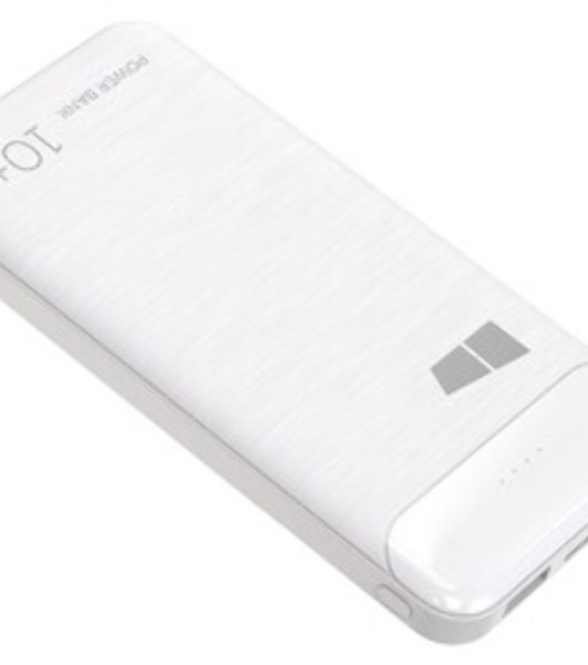 Портативный аккумулятор More choice (4620202550606) PB55-10 с кабелем 1USB 3.0A - 10000mAh белый