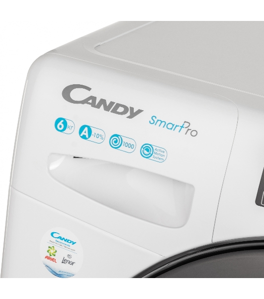 Стиральная машина Candy Smart Pro CSO34 106TB1/2-07 белый, загрузка фронтальная 6 кг, 1000 об/мин., класс: А
