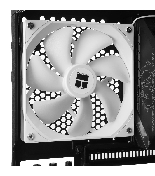 Кулер для корпуса Thermalright TL-C14CW белый (140x140x25mm, 4-pin PWM, 75.8CFM, 26.4dBA, 1500RPM)