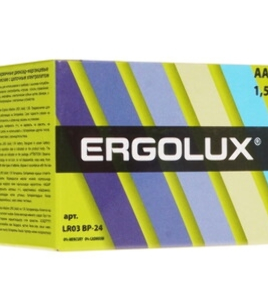 Элемент питания алкалиновый Ergolux LR03 BL-4 LR03 BL-4 1.5В Alkaline (блист.4шт)