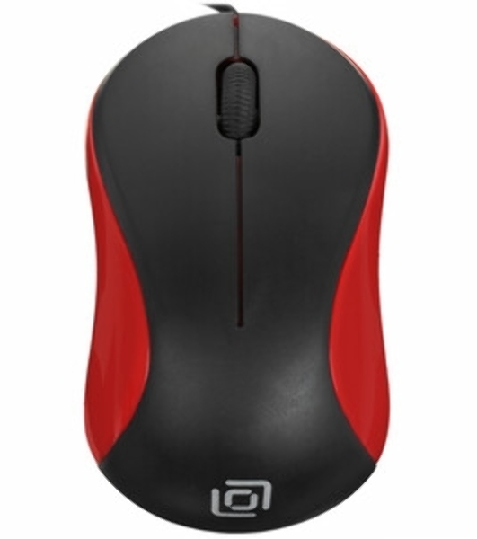 Мышь проводная Oklick 115S черный, 1200 dpi, USB, кнопки - 3