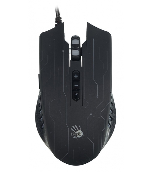 Мышь проводная A4Tech Bloody Q82 черный, 3200 dpi, USB, кнопки - 8