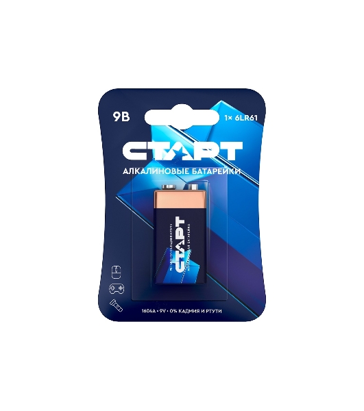 Батарейка СТАРТ 6LR61-BL1 10/200 (1 шт)