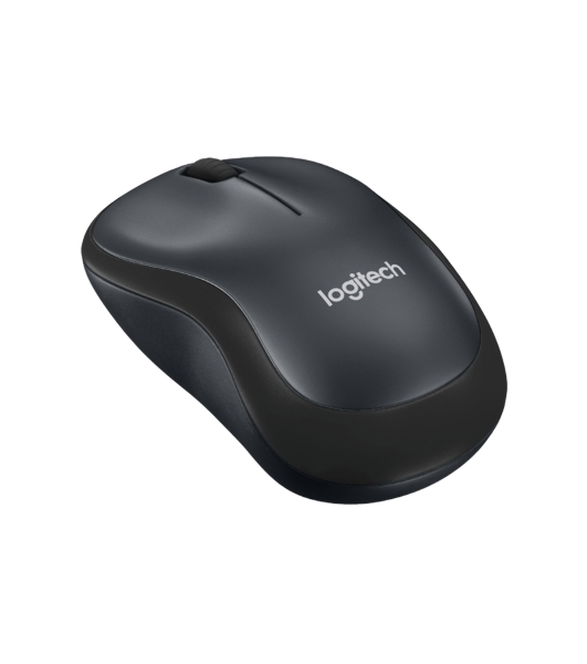 Мышь беспроводная Logitech M220 SILENT черный/серый, 1000 dpi, радиоканал, USB, кнопки - 3