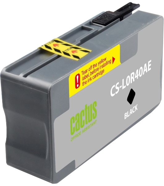 Картридж струйный Cactus CS-L0R40AE (957XL) черный (73 мл) для HP OfficeJet 8210/8218/8720/8725/8730