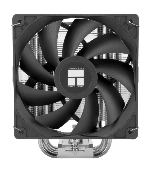 Кулер для процессора Thermalright Burst Assassin 120 SE черный/серебристый (4-pin PWM, 148мм, Al/Cu, 6x6мм, 1x120мм, 66.17CFM, 25.6dBA, 1550RPM, S: 1851/1700/1200/115X, AM5/AM4)