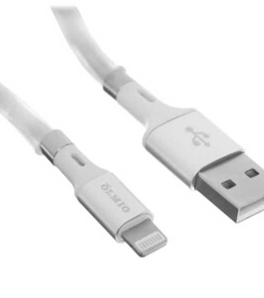 Кабель OLMIO MAGNET, USB 2.0 - Lightning, 1.2м, 2.1A,